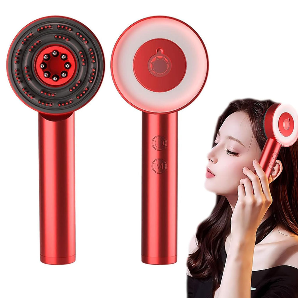 Brosse 3en1 Led Massante Applicateur d'Huile