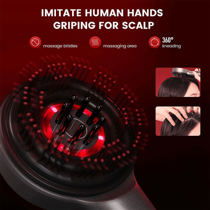 Brosse 3en1 Led Massante Applicateur d'Huile