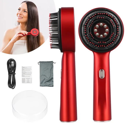 Brosse 3en1 Led Massante Applicateur d'Huile